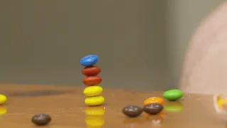 Seven Sharp attempts to beat the record for most stacked M&Ms