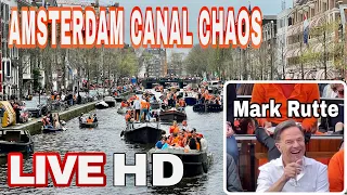 🔴 LIVE: KING'S DAY ADAM 2023 | AMSTERDAM CANAL PARTY | KONINGSDAG 2023 | Joe Adam Channel Live UHD