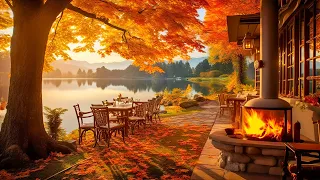 Jazz Relaxing Music 🍂Cozy Fall Coffee Shop Ambience with Smooth Jazz Instrumental | Background Music