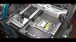 AMD Threadripper Foxconn Socket CPU Installation