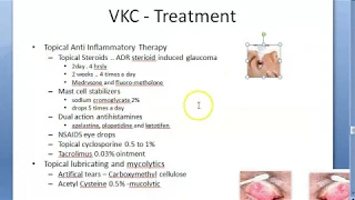 Ophthalmology 088 c Vernal KeratoConjunctivitis Spring Catarrh Treatment How