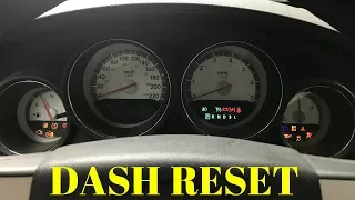 How-To #8: Reset Cluster Gauge/Dashboard - 2006-2010 Dodge Charger + Other LX Models