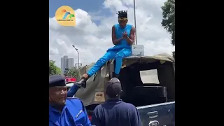 Drama at Parliament buildings as comedian Eric Omondi is arrested