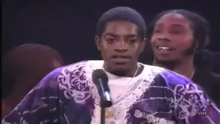 Outkast winning Best New Rap Group at the Source Awards 1995 03