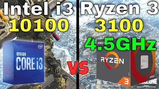 Intel i3 10100 vs Ryzen 3 3100 OC 👌 Gaming Benchmarks - FPS Comparison