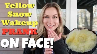 Dumping Yellow Snow On Face Prank - Top Wife Vs Husband Pranks Of 2018
