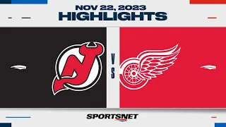 NHL Highlights | Devils vs. Red Wings - November 22, 2023
