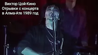 Виктор Цой-Кино отрывки с концерта в Алма-Ате 1989 год