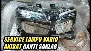 SERVICE LAMPU VARIO 150 JEBOL akibat ganti saklar