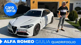 Alfa Romeo Giulia Quadrifoglio: This bald guy dreams of Italian girls (4K REVIEW) | CaroSeria