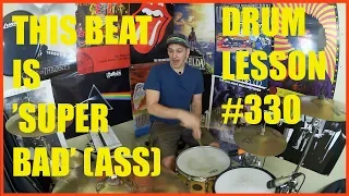 Funky Drum Beat Inspired by James Brown's 'Super Bad' - Drum lesson #330