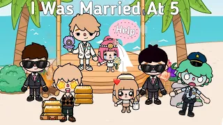 My Dad Forcefully Married Me At 5 😱👨🏻💍| Toca Life World ✨ | Sad Story 💗 | Toca Boca