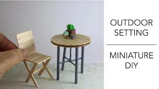 DIY Miniature Tutorial - Outdoor Setting