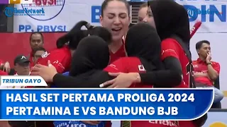 Hasil Set 1: Jakarta Pertamina Enduro vs Bandung bjb Tandamata di Proliga 2024