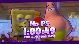 (New WR) The SpongeBob SquarePants Movie  - No Pause Storage Speedrun in 1:00:49