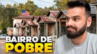 BAIRRO DE POBRE NOS EUA - ALUGUEL BARATO E O MORADOR CONSEGUE COMPRAR A CASA