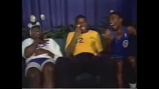 Isiah Thomas, Magic Johnson, and Mark Aguirre Interview (1989 Finals)