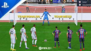 FIFA 23 TEAM RONALDO VS TEAM MESSI REAL MADRID VS BARCELONA PENALTY SHOOTOUT UCL