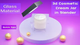 3d cosmetic cream jar in blender #3d #blender3d #video