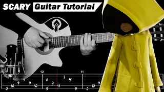The Death Waltz (Little Nightmares OST) — Scary Guitar Tutorial + TABS +