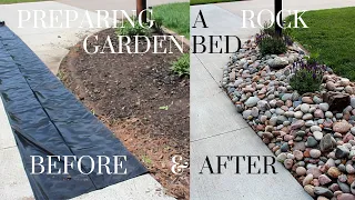 Preparing a GARDEN BED for landscape ROCK