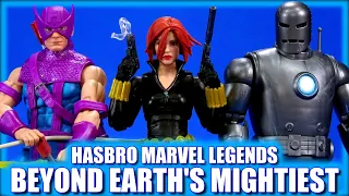 Marvel Legends Avengers Iron Man Black Widow Hawkeye w/ Skycycle Beyond Earth's Mightiest Review