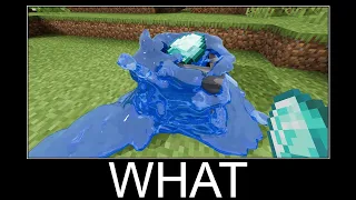 Minecraft realistic wait what meme, Lava, Water, Slime #143