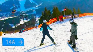 Beginner Ski Track # Bukovel 4K