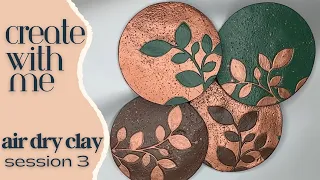 DAS Air Dry Clay Coasters | Mod Podge Sealer/Finish