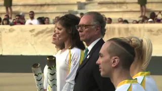 The Olympic Flame officially handed over to Rio 2016 – 100 days before the Opening Ceremony