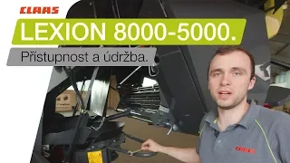 CLAAS LEXION 8000-5000. Přístupnost a údržba.