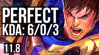 GAREN vs CAMILLE (TOP) | 6/0/3, 2.0M mastery, 300+ games, Dominating | NA Master | v11.8