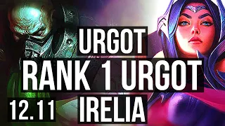 URGOT vs IRELIA (TOP) | Rank 1 Urgot, 2/1/8 | NA Challenger | 12.11