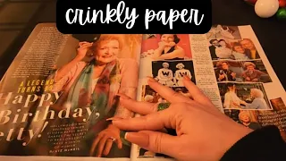 Page Turning through Crinkly Magazines - ASMR - Sleep, Study & Relaxation - No Talking