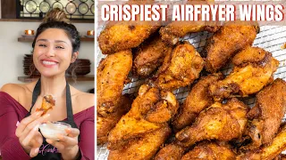 Keto Crispy Chicken Wings! MY SECRET INGREDIENT to the Crispest Air fryer Wings