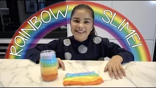 Making Rainbow Slime | Grace's Room