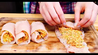 🔥 Everyone is looking for these chicken rolls recipe! Tasty and simple for the whole family 💯