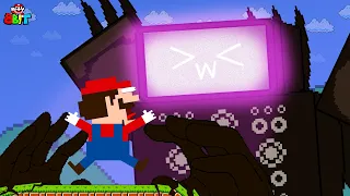 Super Mario vs TITAN TV MAN from SKIBIDI TOILET Calamity Maze | Game Animation