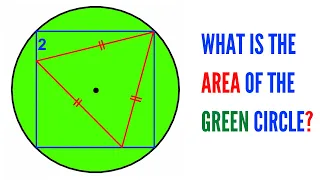 Can you find area of the Green shaded circle? | (Math skills explained Step-by-Step) | #math #maths
