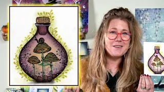 Snailcap Remedy in a Potion Bottle by Tracey Dutton - A Lavinia Stamps Tutorial