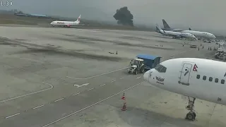 Deadliest Airplane crash caught on CCTV || Tribhuvan International Airport || NEPAL