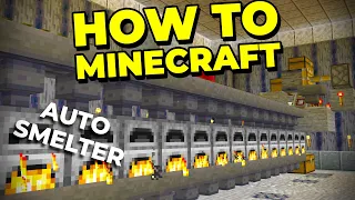 How to Build an Auto Smelting Machine in Minecraft 1.16! - How To Minecraft #33