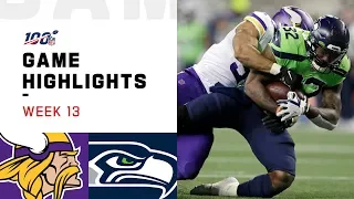 Vikings vs. Seahawks Week 13 Highlights | NFL 2019