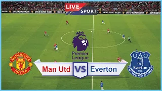 🔴[LIVE] Manchester United vs Everton | Premier League 23/24 | Live Today | video game Simulation