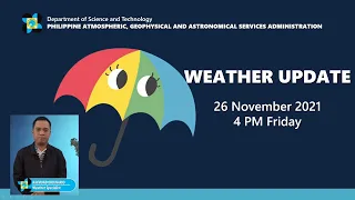 Public Weather Forecast Issued at 4:00 PM November 26, 2021