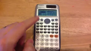 Casio Calculator - Estimated Mean