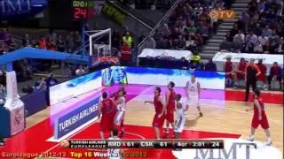 Euroleague 2012 13  Top 16 Week 6 Top 10 plays MVP Rudy Fernandez Real Madrid Daily Recap Basketball Μπάσκετ Ευρωλίγκα 1 2 2013