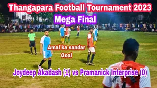 Mega Final Joydeep Akadash(1) vs Pramanick Interprise(0) At-Thangapara Play ground @rpskvlogs1398