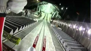 Tom Hilde Oslo-Holmenkollen New Hill Jump Helmet camera