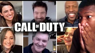 CALL OF DUTY Cast re-enact lines from their Games REACTION